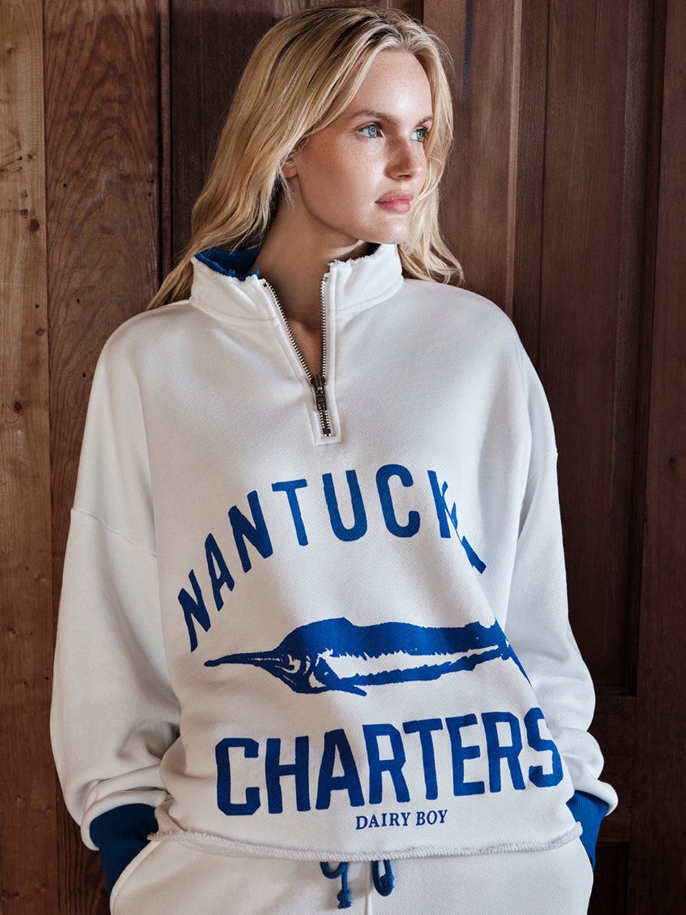 Dairy Boy | NWT! Nantucket Oversized Quarter Zip M/L
